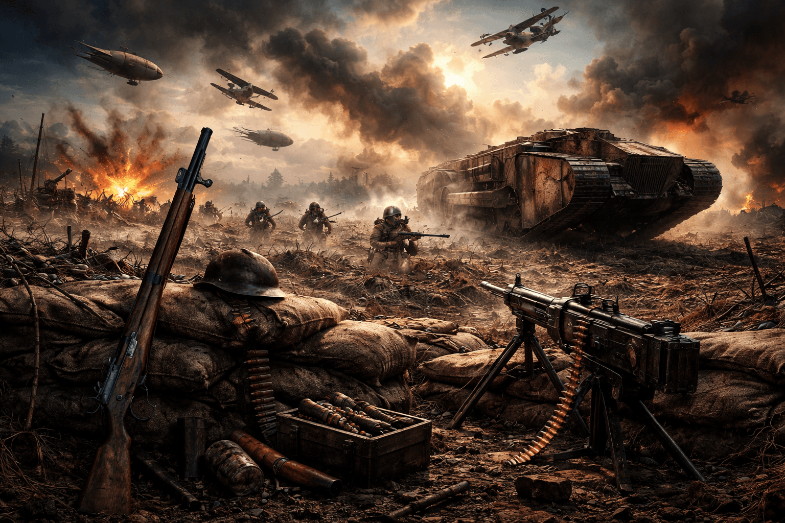 WW1 Weapons: From Trenches to Tanks